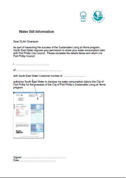 SLAH Water Consent Form